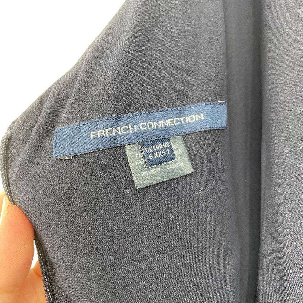 French Connection NWT Anana Whisper Jumpsuit One Piece Playsuit Utility Blue New - Picture 10 of 12